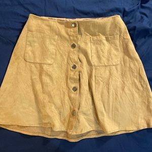 Suede skirt